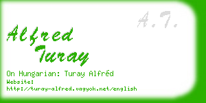 alfred turay business card